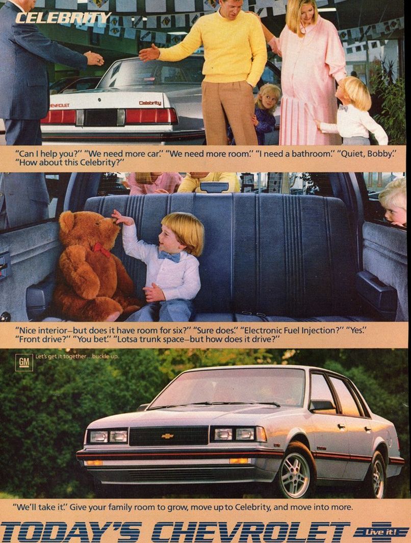 1986 Chevrolet Auto Advertising